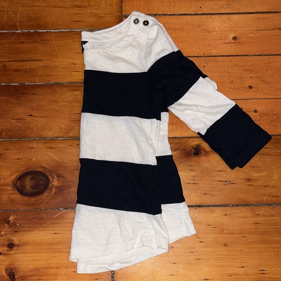 Banana Republic Blue and White Striped Nautical Style Shirt size medium - Picture 5 of 5